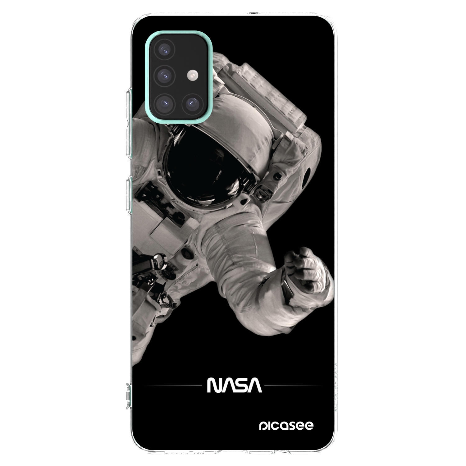 Picasee silikonska prozirna maskica za Samsung Galaxy A51 A515F - Astronaut Big