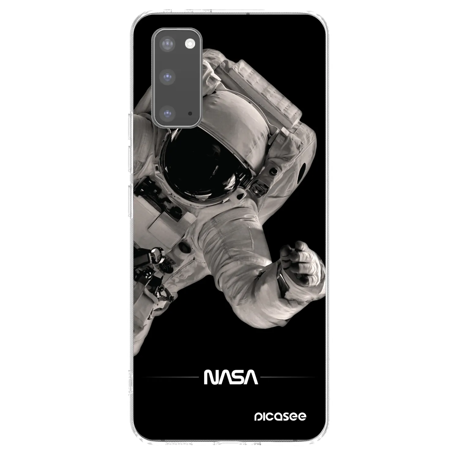 Picasee silikonska prozirna maskica za Samsung Galaxy S20 G980F - Astronaut Big