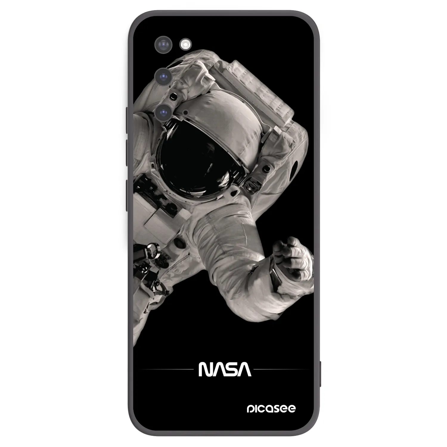 Picasee crna silikonska maskica za Samsung Galaxy S20 G980F - Astronaut Big