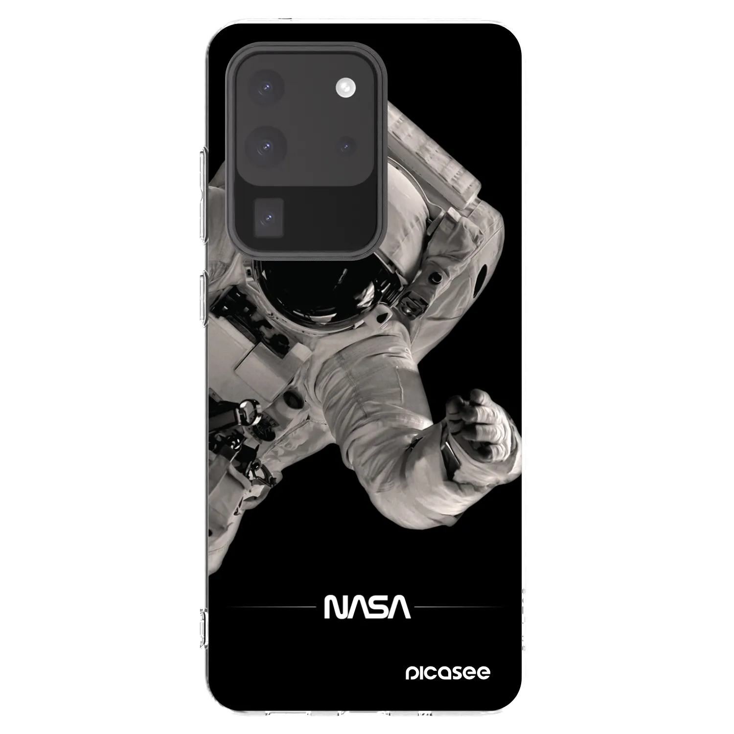 Picasee silikonska prozirna maskica za Samsung Galaxy S20 Ultra 5G G988F - Astronaut Big