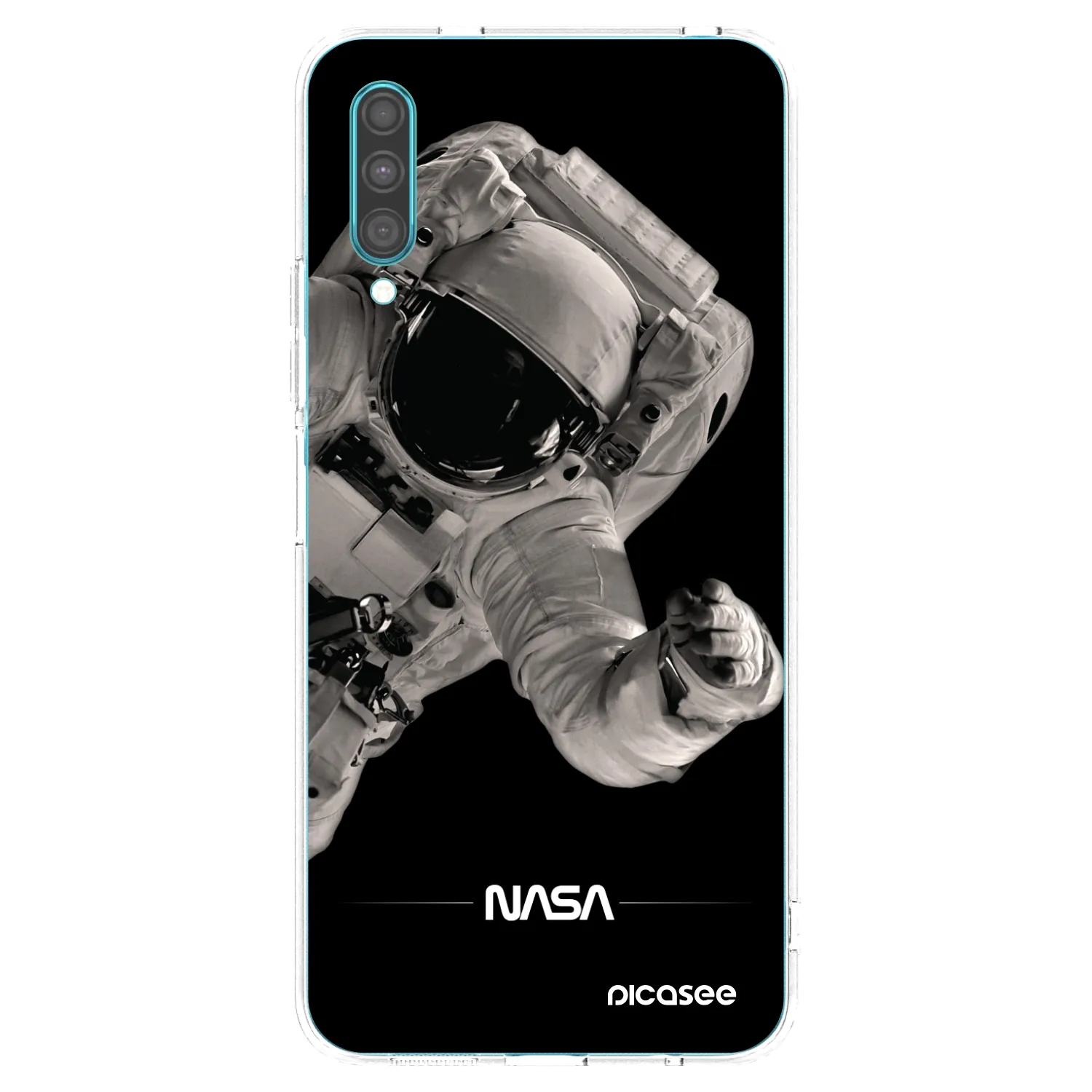 Picasee silikonska prozirna maskica za Samsung Galaxy A30s A307F - Astronaut Big