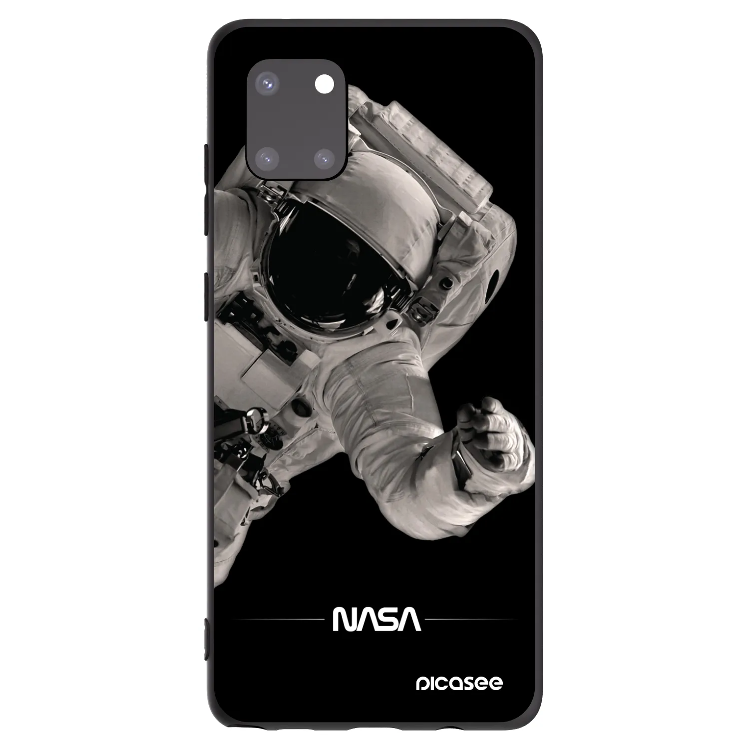 Picasee crna silikonska maskica za Samsung Galaxy Note 10 Lite N770F - Astronaut Big
