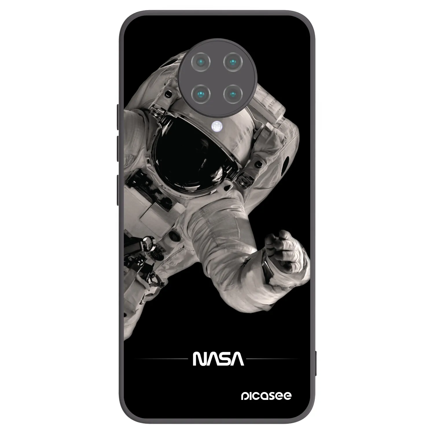Picasee crna silikonska maskica za Xiaomi Poco F2 Pro - Astronaut Big
