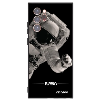 Picasee crna silikonska maskica za Samsung Galaxy Note 20 Ultra - Astronaut Big