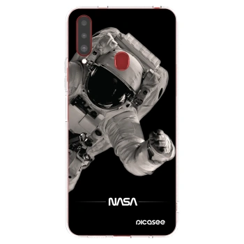 Picasee silikonska prozirna maskica za Samsung Galaxy A20s - Astronaut Big