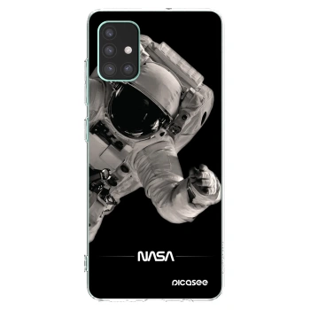 Picasee silikonska prozirna maskica za Samsung Galaxy M51 M515F - Astronaut Big