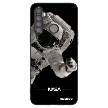 Picasee crna silikonska maskica za Realme 6i - Astronaut Big