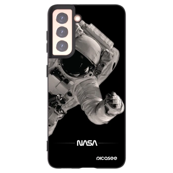 Picasee crna silikonska maskica za Samsung Galaxy S21 5G G991B - Astronaut Big