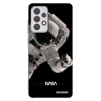 Picasee silikonska prozirna maskica za Samsung Galaxy A52 5G A525F - Astronaut Big