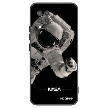 Picasee crna silikonska maskica za Samsung Galaxy A42 A426B - Astronaut Big