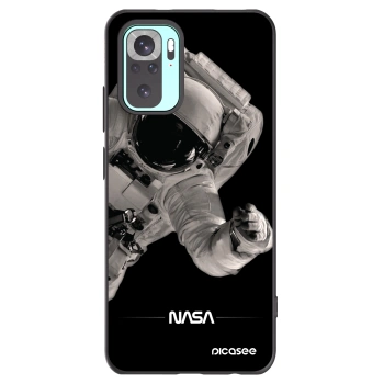 Picasee crna silikonska maskica za Xiaomi Redmi Note 10 Pro - Astronaut Big