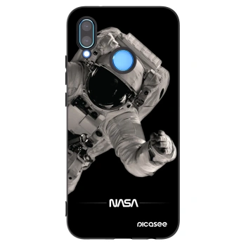Picasee crna silikonska maskica za Huawei P20 Lite - Astronaut Big