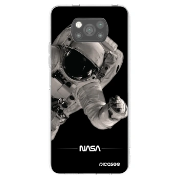 Picasee crna silikonska maskica za Xiaomi Poco X3 Pro - Astronaut Big