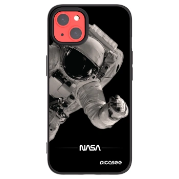 Picasee crna silikonska maskica za Apple iPhone 13 - Astronaut Big