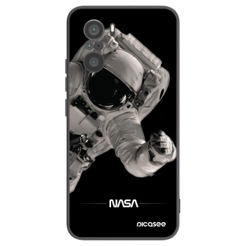 Picasee crna silikonska maskica za Xiaomi Poco F3 - Astronaut Big