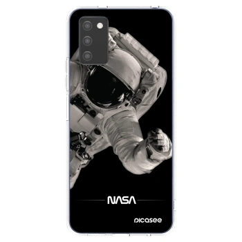 Picasee silikonska prozirna maskica za Samsung Galaxy A02s A025G - Astronaut Big