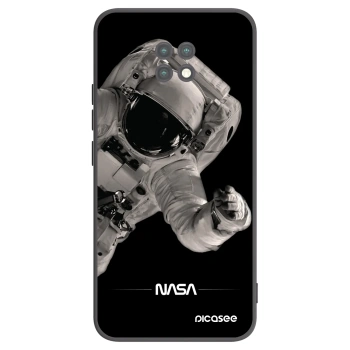 Picasee crna silikonska maskica za Xiaomi Redmi Note 9T - Astronaut Big