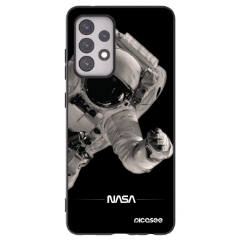 Picasee crna silikonska maskica za Samsung Galaxy A52s 5G A528B - Astronaut Big