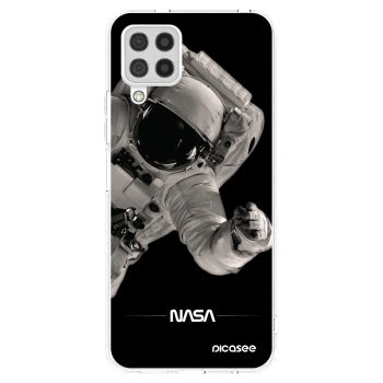 Picasee silikonska prozirna maskica za Samsung Galaxy A22 A225F 4G - Astronaut Big