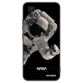 Picasee crna silikonska maskica za Xiaomi Redmi 10 - Astronaut Big