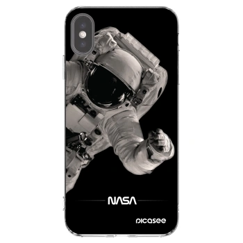 Picasee silikonska prozirna maskica za Apple iPhone XS Max - Astronaut Big