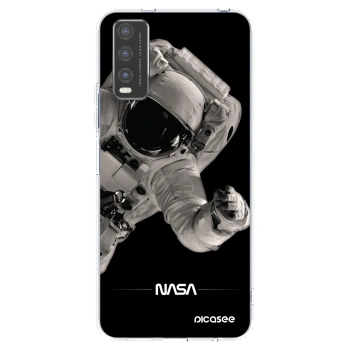 Picasee silikonska prozirna maskica za Vivo Y20s - Astronaut Big
