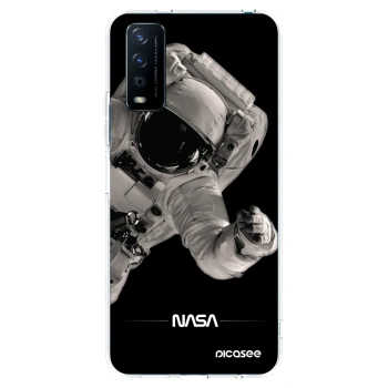 Picasee silikonska prozirna maskica za Vivo Y11s - Astronaut Big