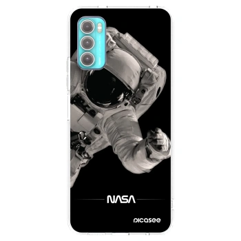 Picasee silikonska prozirna maskica za Motorola Moto G60 - Astronaut Big