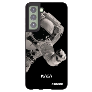 Picasee crna silikonska maskica za Samsung Galaxy S21 FE 5G - Astronaut Big