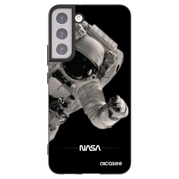 Picasee crna silikonska maskica za Samsung Galaxy S22+ 5G - Astronaut Big
