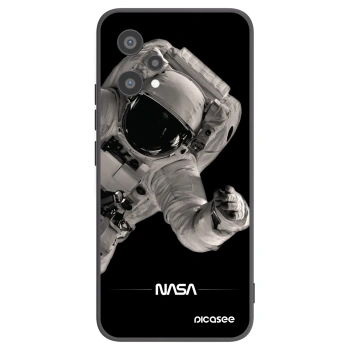 Picasee crna silikonska maskica za Realme 9 Pro 5G - Astronaut Big
