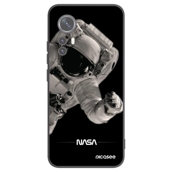 Picasee crna silikonska maskica za Xiaomi 12 - Astronaut Big