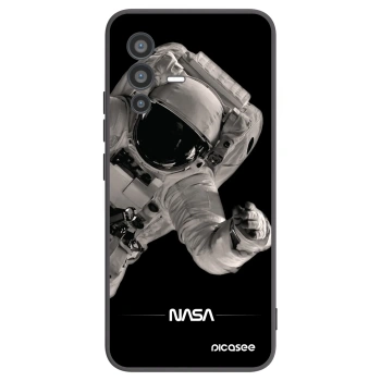 Picasee crna silikonska maskica za Vivo V23 5G - Astronaut Big