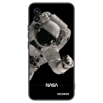 Picasee crna silikonska maskica za Samsung Galaxy M13 M135F - Astronaut Big
