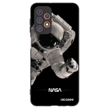Picasee crna silikonska maskica za Samsung Galaxy A23 A235F 4G - Astronaut Big