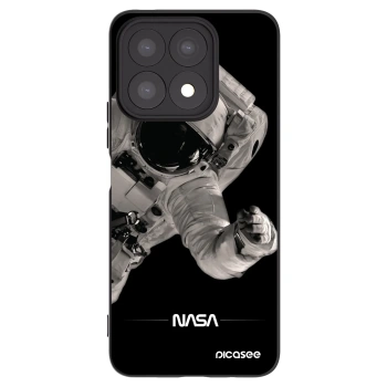 Picasee crna silikonska maskica za Honor X8a - Astronaut Big