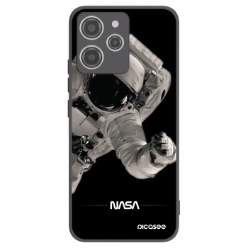 Picasee crna silikonska maskica za Xiaomi Redmi 12 4G - Astronaut Big