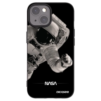 Picasee crna silikonska maskica za Apple iPhone 15 - Astronaut Big
