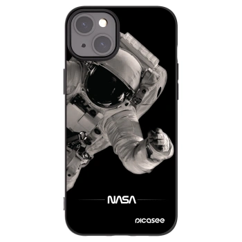 Picasee crna silikonska maskica za Apple iPhone 15 Plus - Astronaut Big