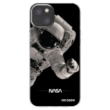 Picasee silikonska prozirna maskica za Apple iPhone 15 Plus - Astronaut Big