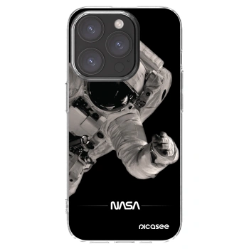 Picasee silikonska prozirna maskica za Apple iPhone 15 Pro - Astronaut Big