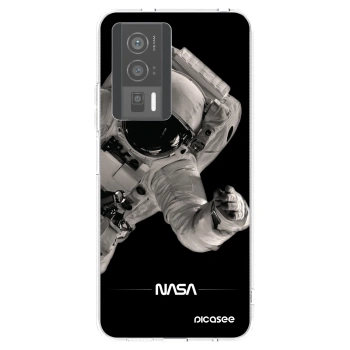 Picasee silikonska prozirna maskica za Xiaomi Poco F5 Pro 5G - Astronaut Big