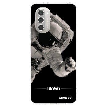 Picasee silikonska prozirna maskica za Motorola Moto G51 - Astronaut Big