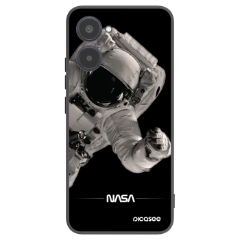 Picasee crna silikonska maskica za Realme 10 4G - Astronaut Big