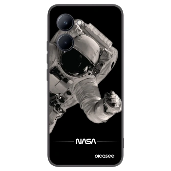 Picasee crna silikonska maskica za Realme C33 (2023) - Astronaut Big