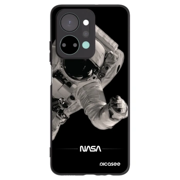 Picasee crna silikonska maskica za Honor X7a - Astronaut Big