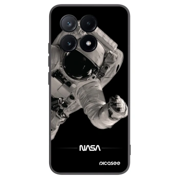 Picasee crna silikonska maskica za Xiaomi Poco X6 Pro - Astronaut Big