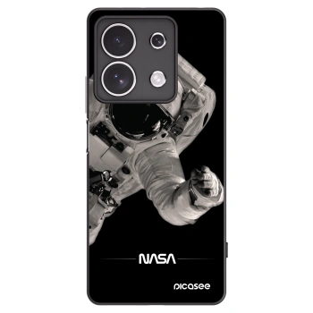 Picasee crna silikonska maskica za Xiaomi Redmi Note 13 4G - Astronaut Big