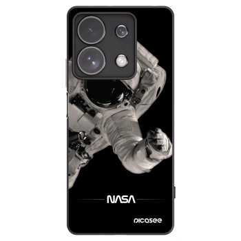 Picasee crna silikonska maskica za Xiaomi Redmi Note 13 Pro 4G - Astronaut Big