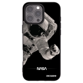 Picasee crna silikonska maskica za Apple iPhone 16 Pro Max - Astronaut Big